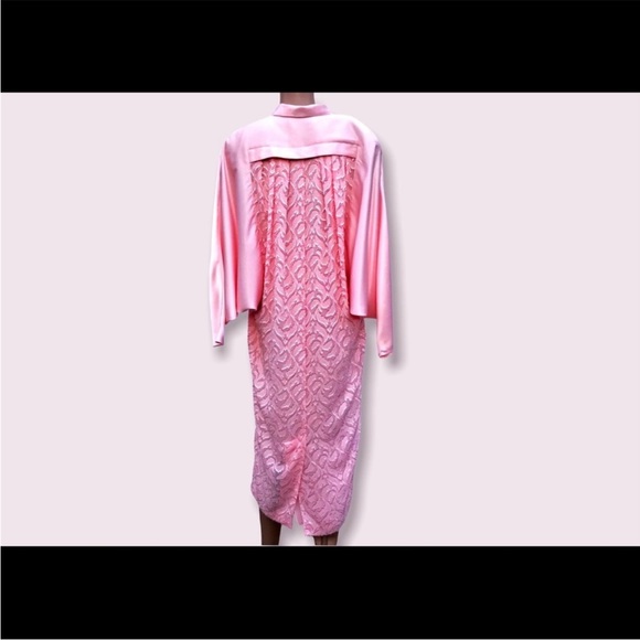 Retro Pink Satin Dress - Picture 6 of 10